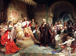Colón ante los reyes