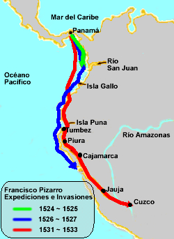 Viajes de Pizarro