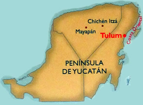 Ubicación de Tulum