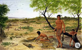 Campamento cercano a San Antonio.