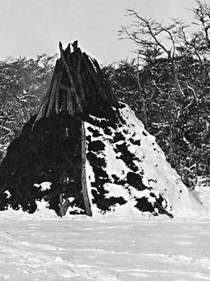 Choza ceremonial del Hain de 1923