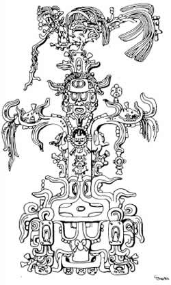 Mascarón del Monstruo de la tierra. Palenque